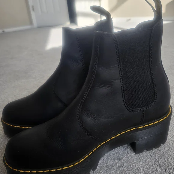 Dr. Martens Black Leather Boots - Picture 8 of 10